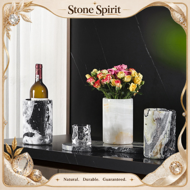 Wine Beer Europe - 【Natural】Cubo Enfriador de Vino de Mármol
