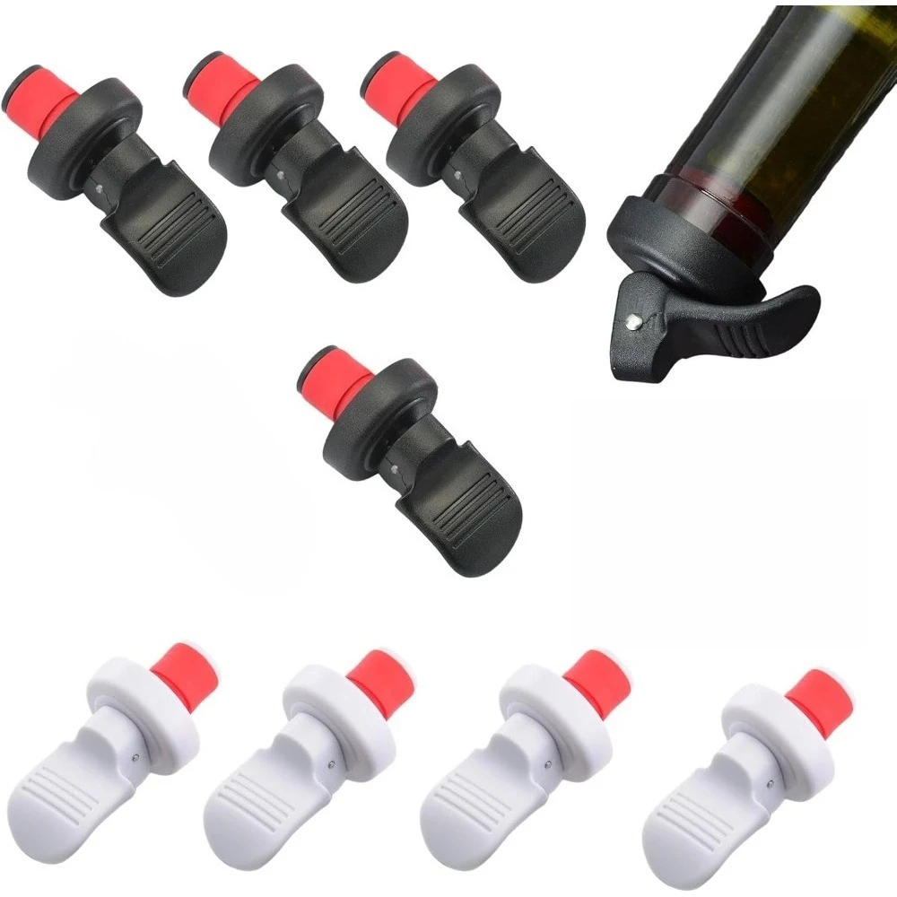 Wine Beer Market - Paquete de 4 tapones para botellas