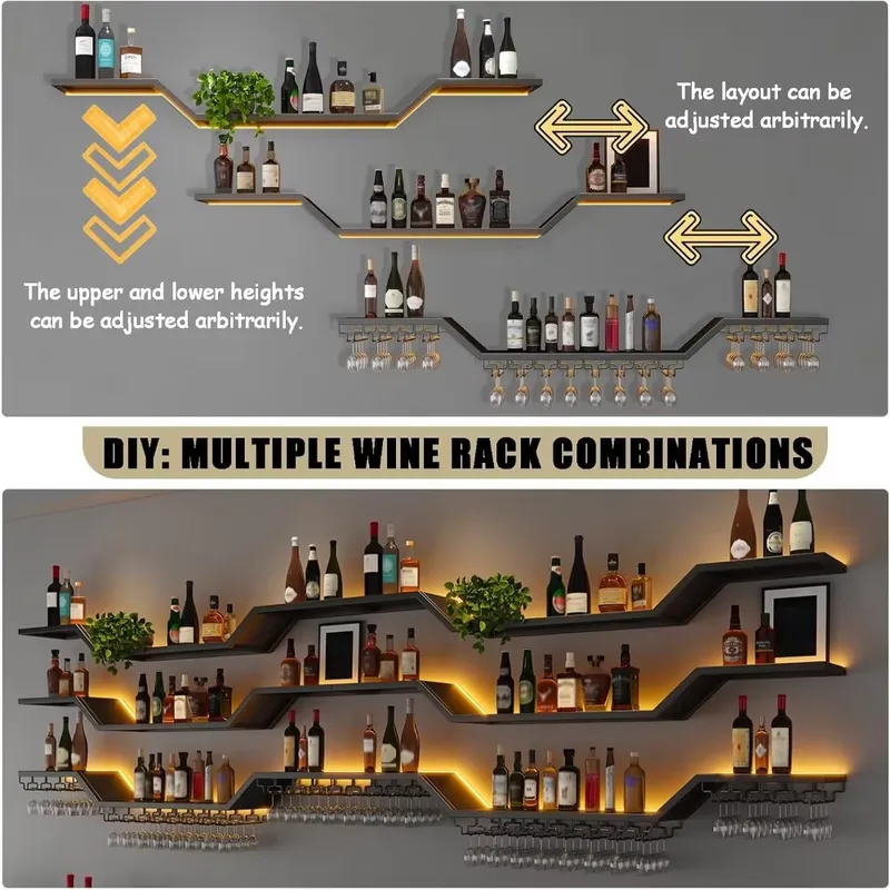 Estante para Vino de Pared LED - Wine & Beer Unlimited Spirits Photos reseña y precio